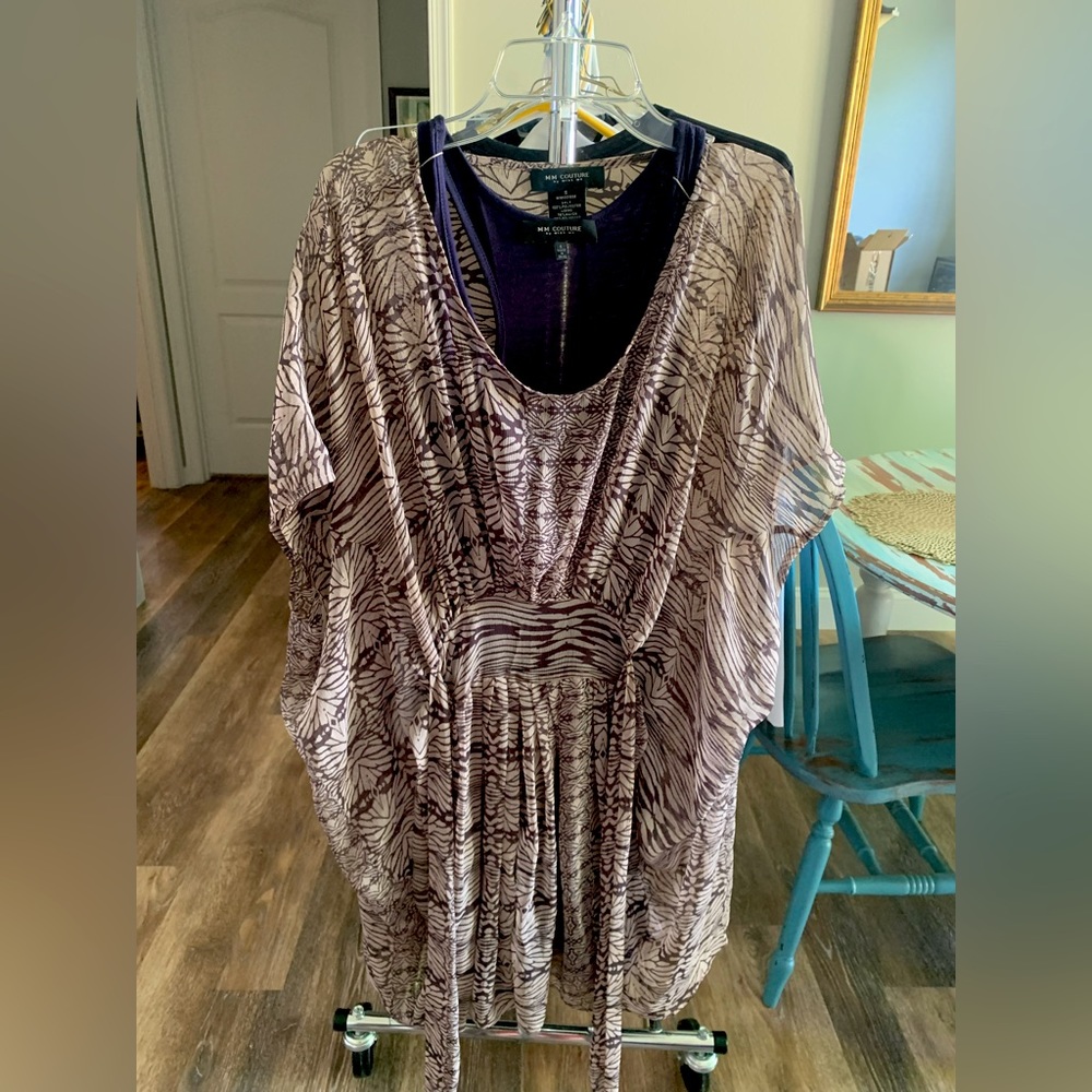 MM Couture butterfly-sleeve dress